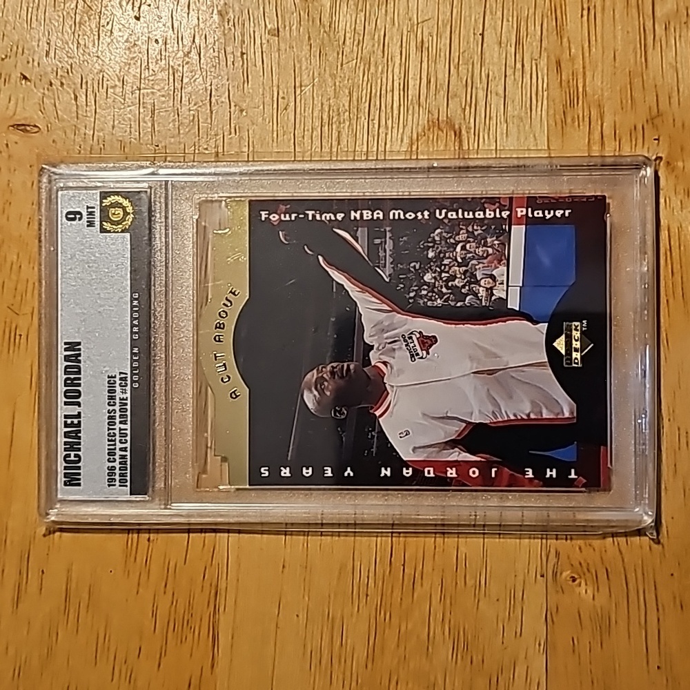 Michael Jordan A Cut Above Upper Deck Basketball Card 1996 Greatest GOAT 1996